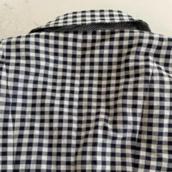 29. Moschino Vintage Blue and White Jacket, Size 10 - Beautiful Detail - Picture 12 of 14